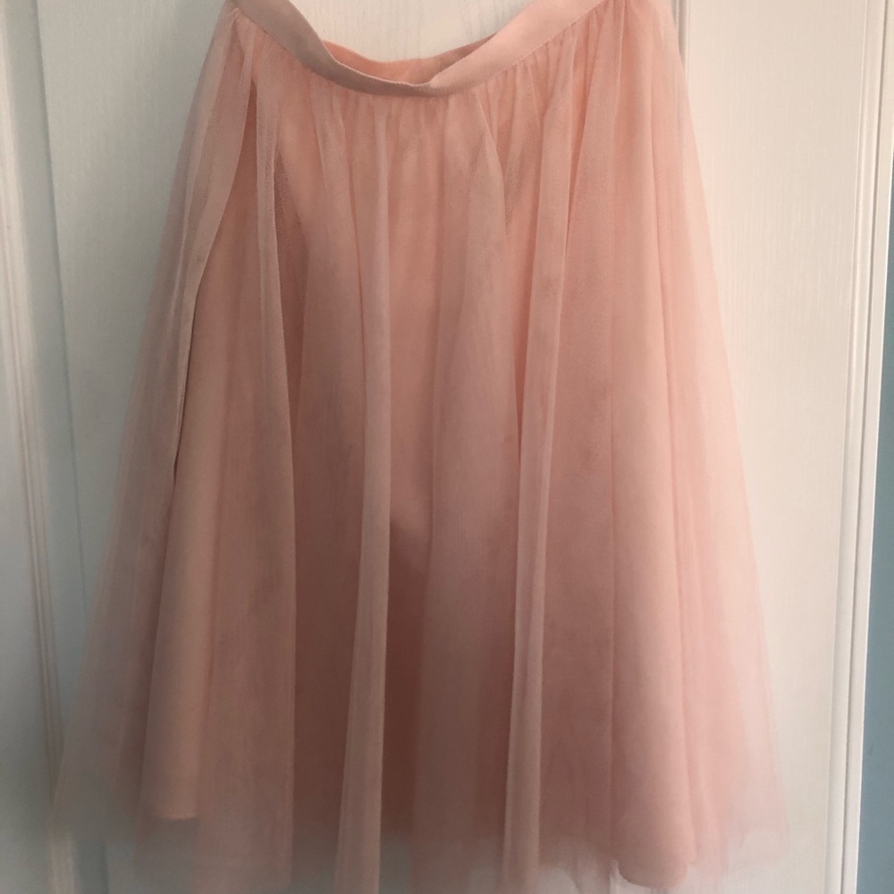 Pink tulle skirt